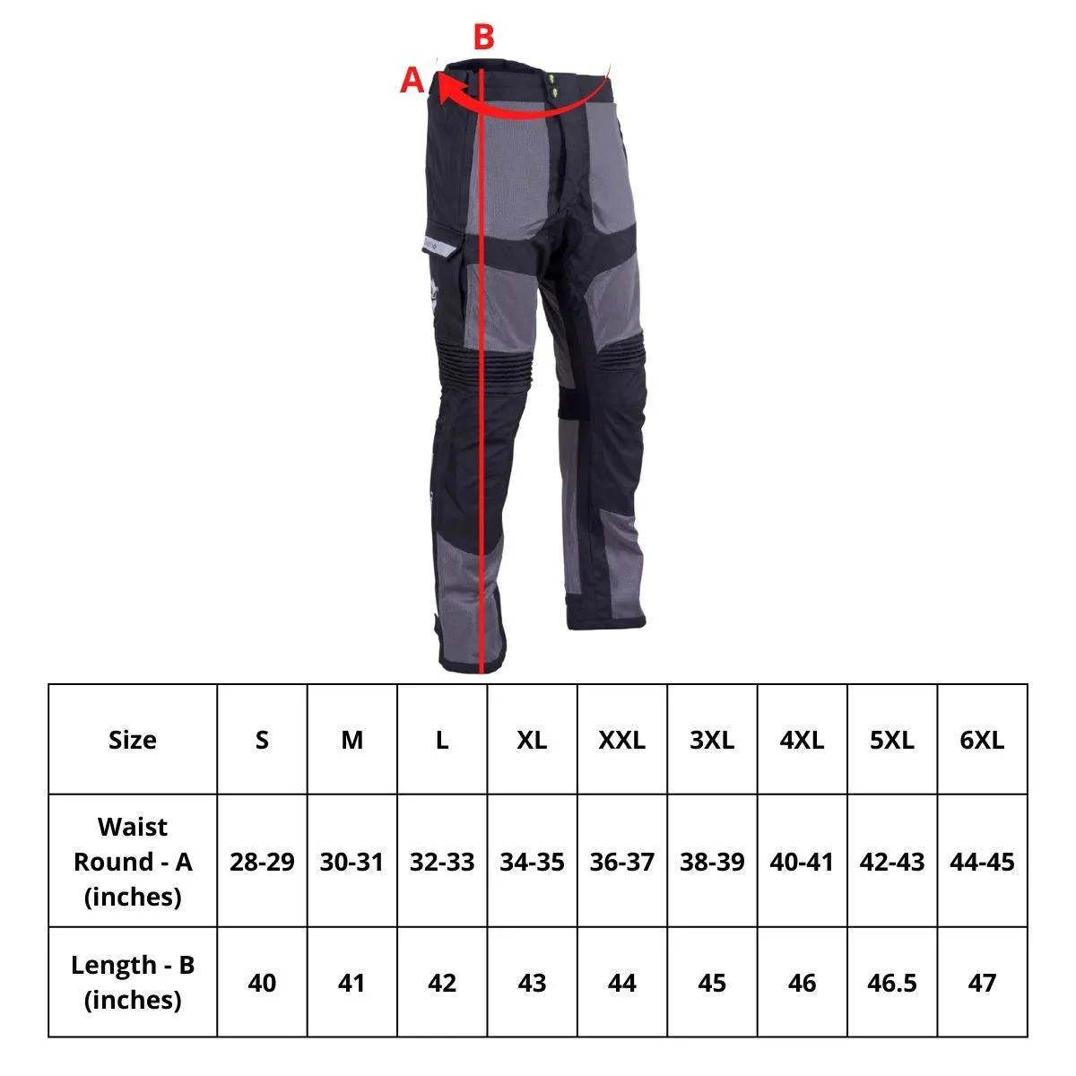 Aero TourPro Mesh Motorcycle Riding Pant (without Armours)