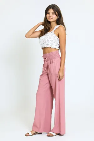 Ava Boardwalk Pant - Dream Rose