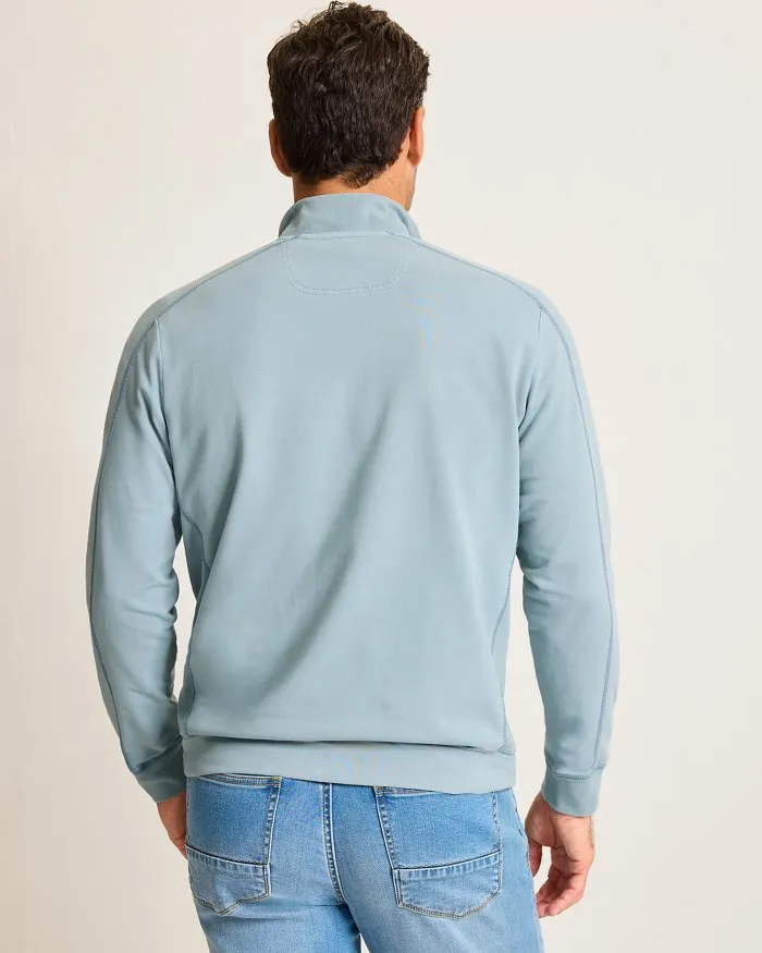 Ben & Terry Half-Zip Sweatshirt in Norse Blue by Tommy Bahama