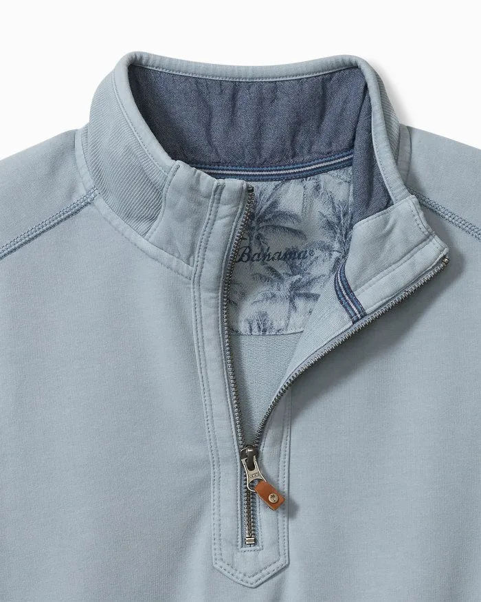 Ben & Terry Half-Zip Sweatshirt in Norse Blue by Tommy Bahama