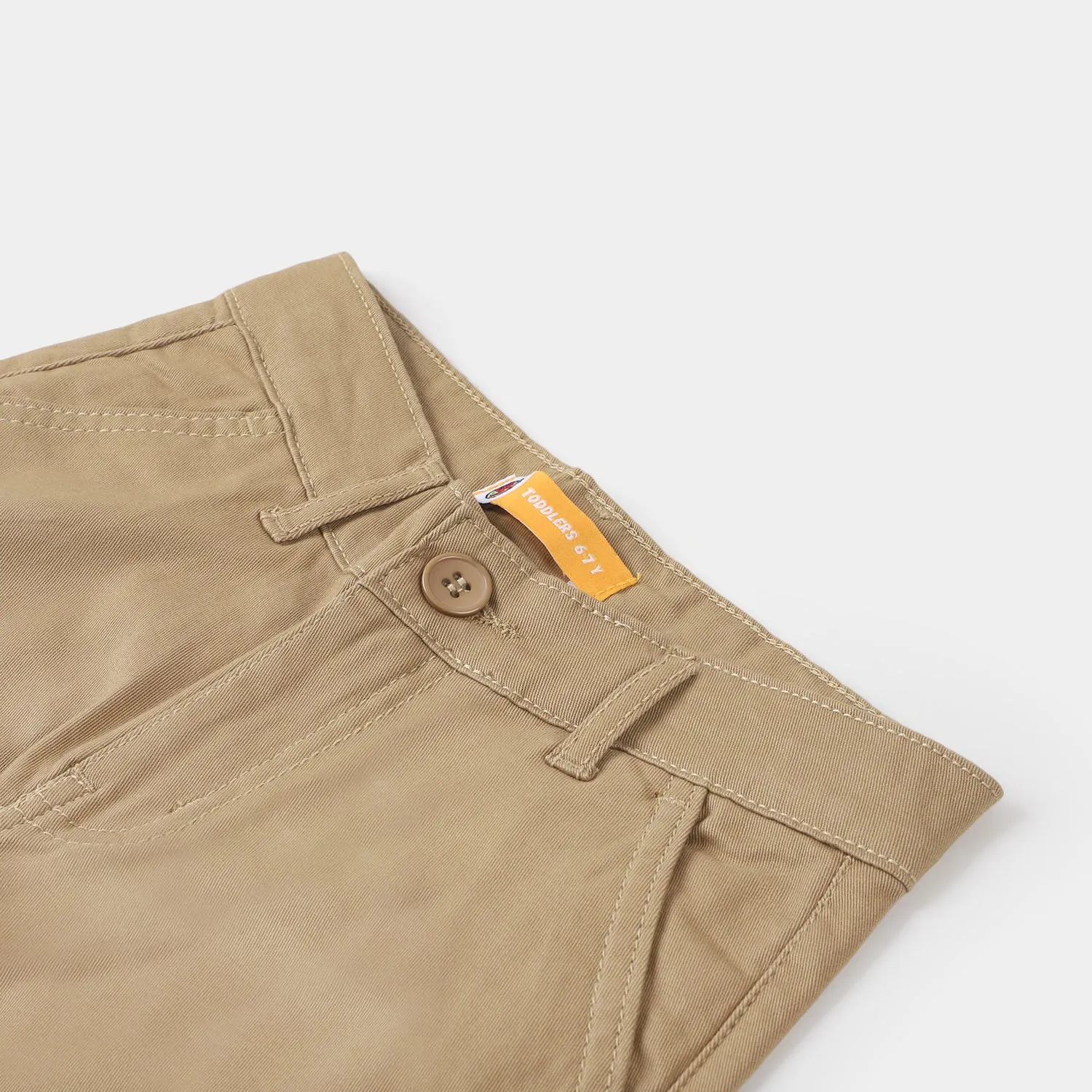 Boys Cotton Pant Basic - Sand