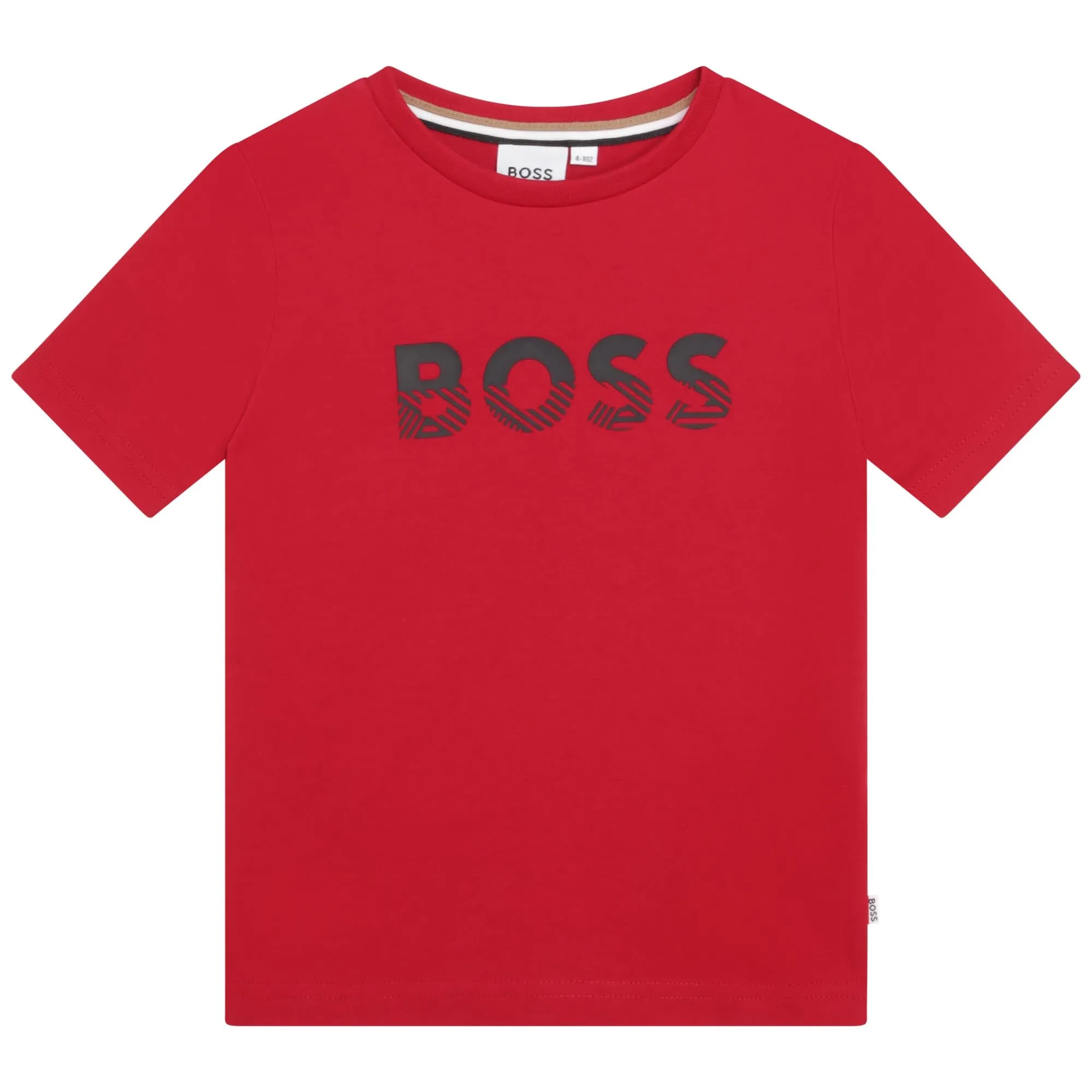 Boys Red Logo Short Sleeve T-Shirt