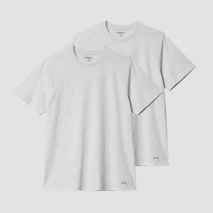 Carhartt WIP Standard Crew Neck T-Shirt 2 Pack Ash Heather/Ash Heather