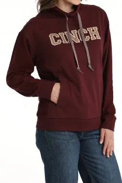 Cinch Women's French Terry Hoodie - Purple