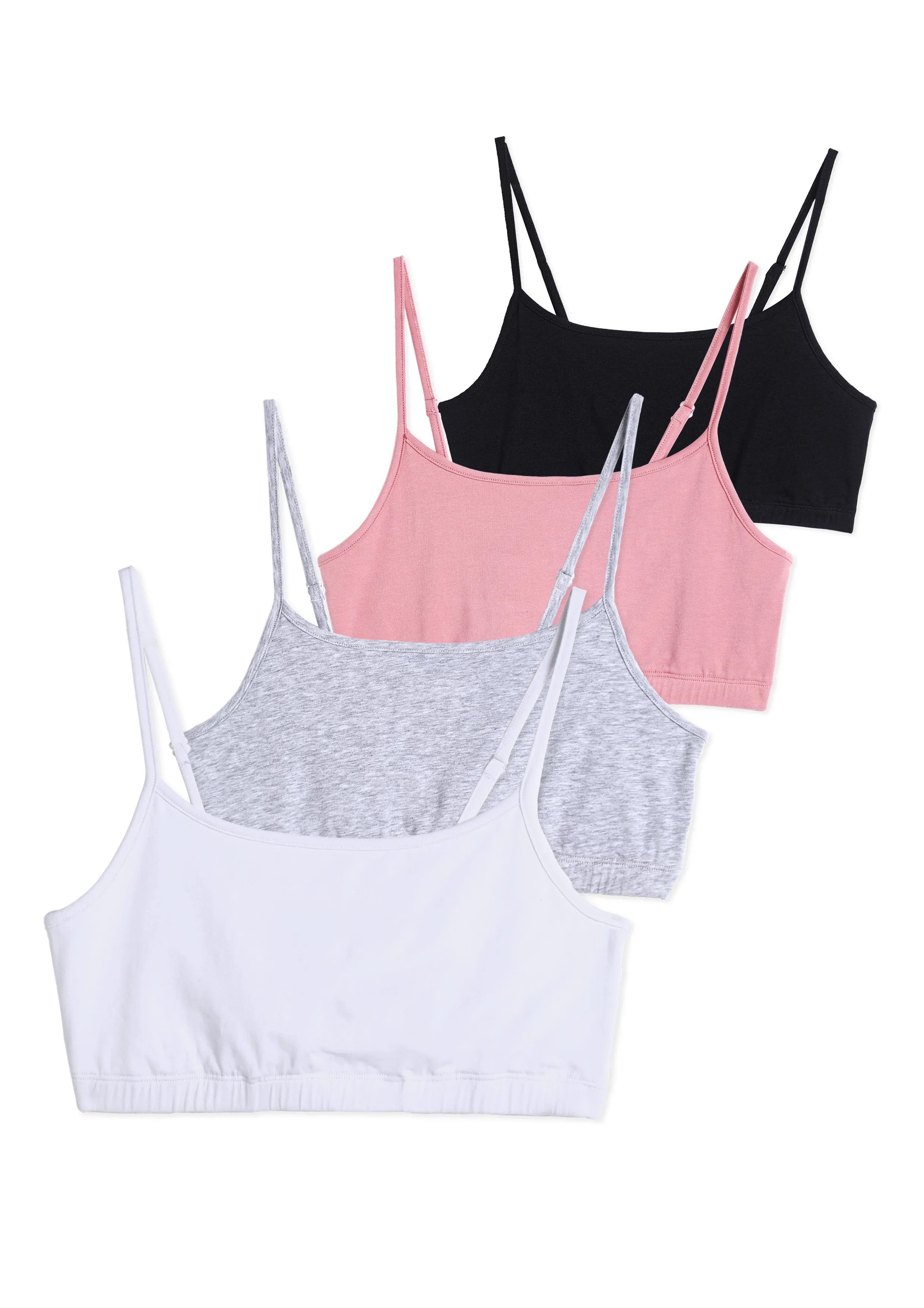 Comfneat Women's 4-Pack String Bralette Cotton Spandex Bra