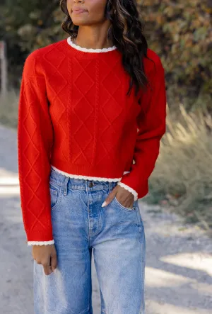 Cosmic Love Scalloped Sweater