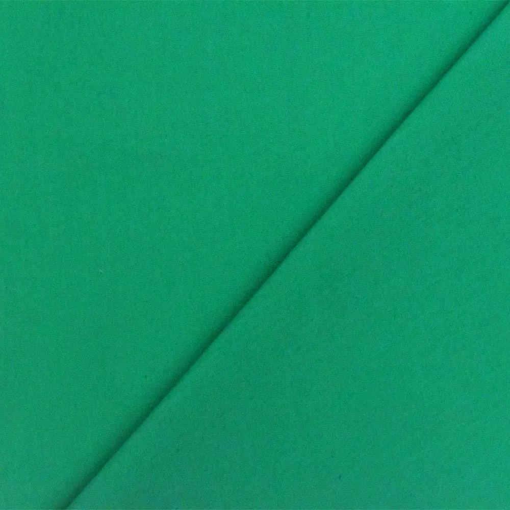 Emerald Green Solid Stretch Cotton Blend Broadcloth Woven Fabric