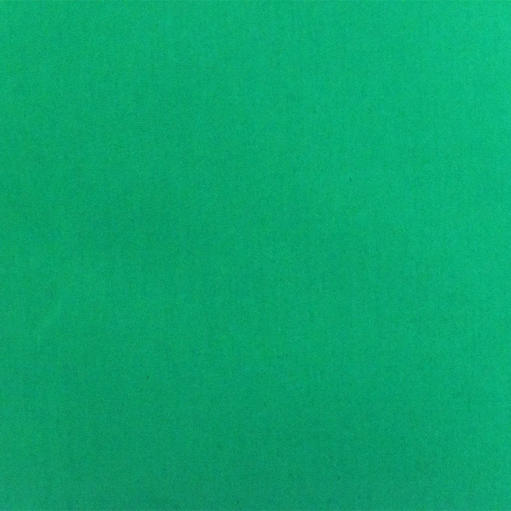 Emerald Green Solid Stretch Cotton Blend Broadcloth Woven Fabric