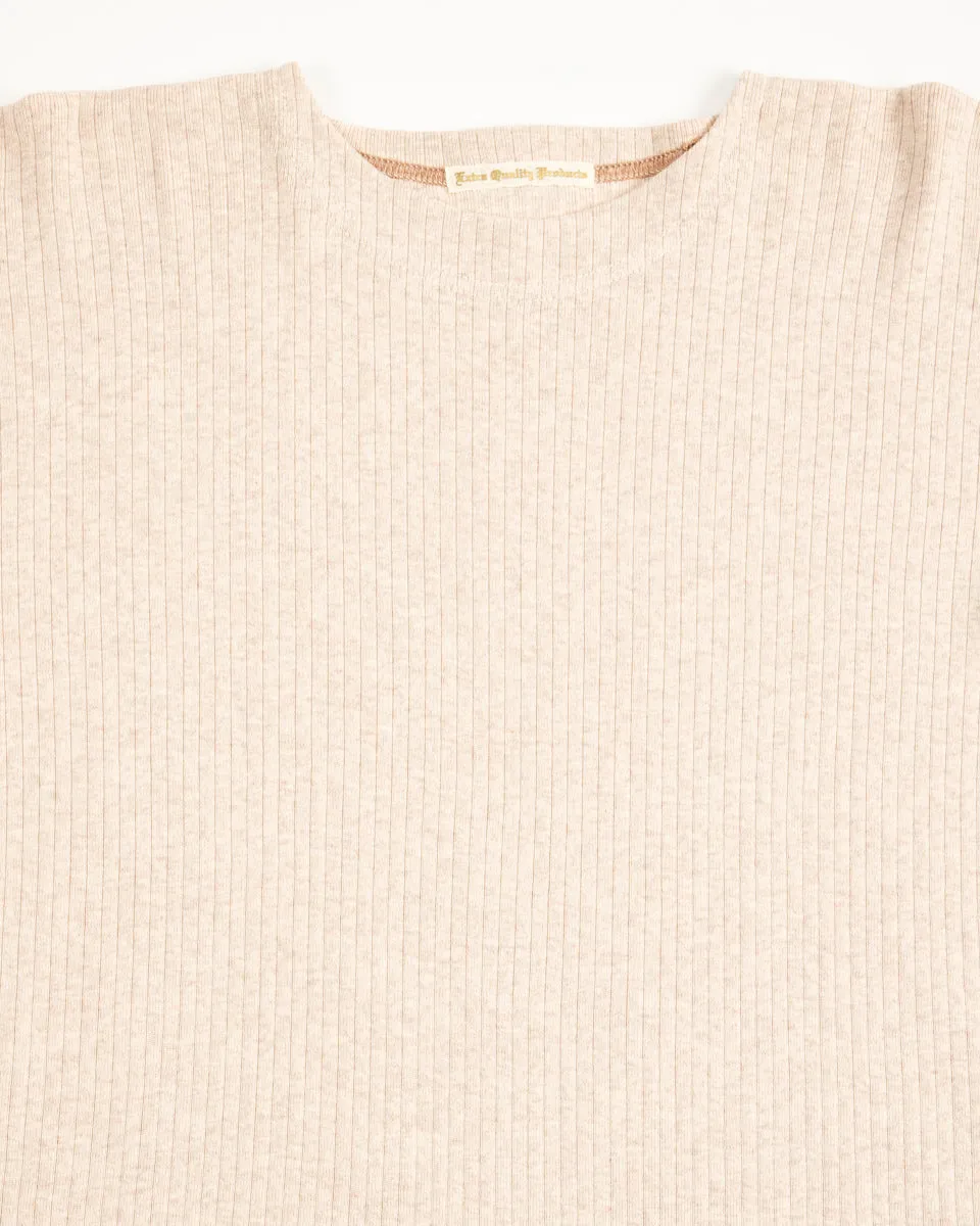 Extra Cotton Rib Crewneck L/S - Ecru