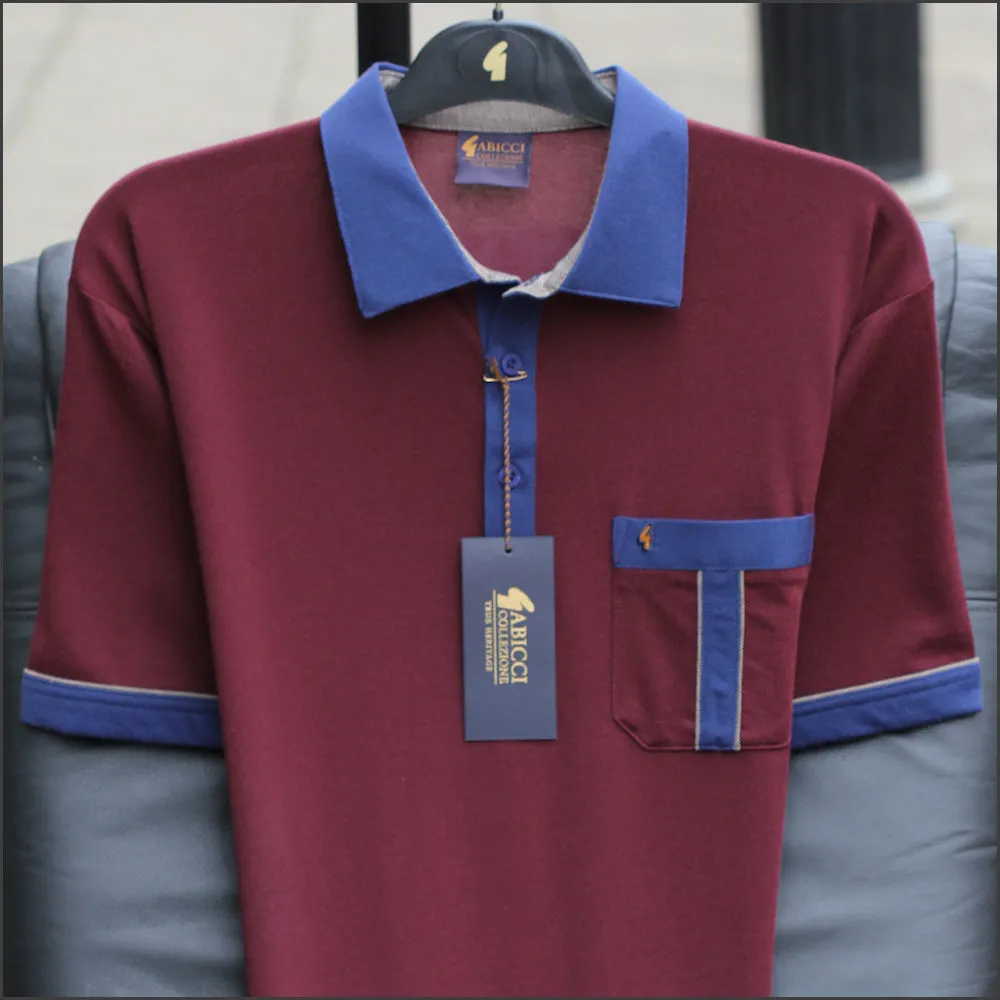 Gabicci X10 Berry Pattern Polo=