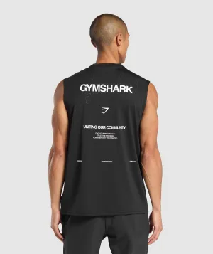 Gymshark Conditioning Apparel Cut Off Tank - Black