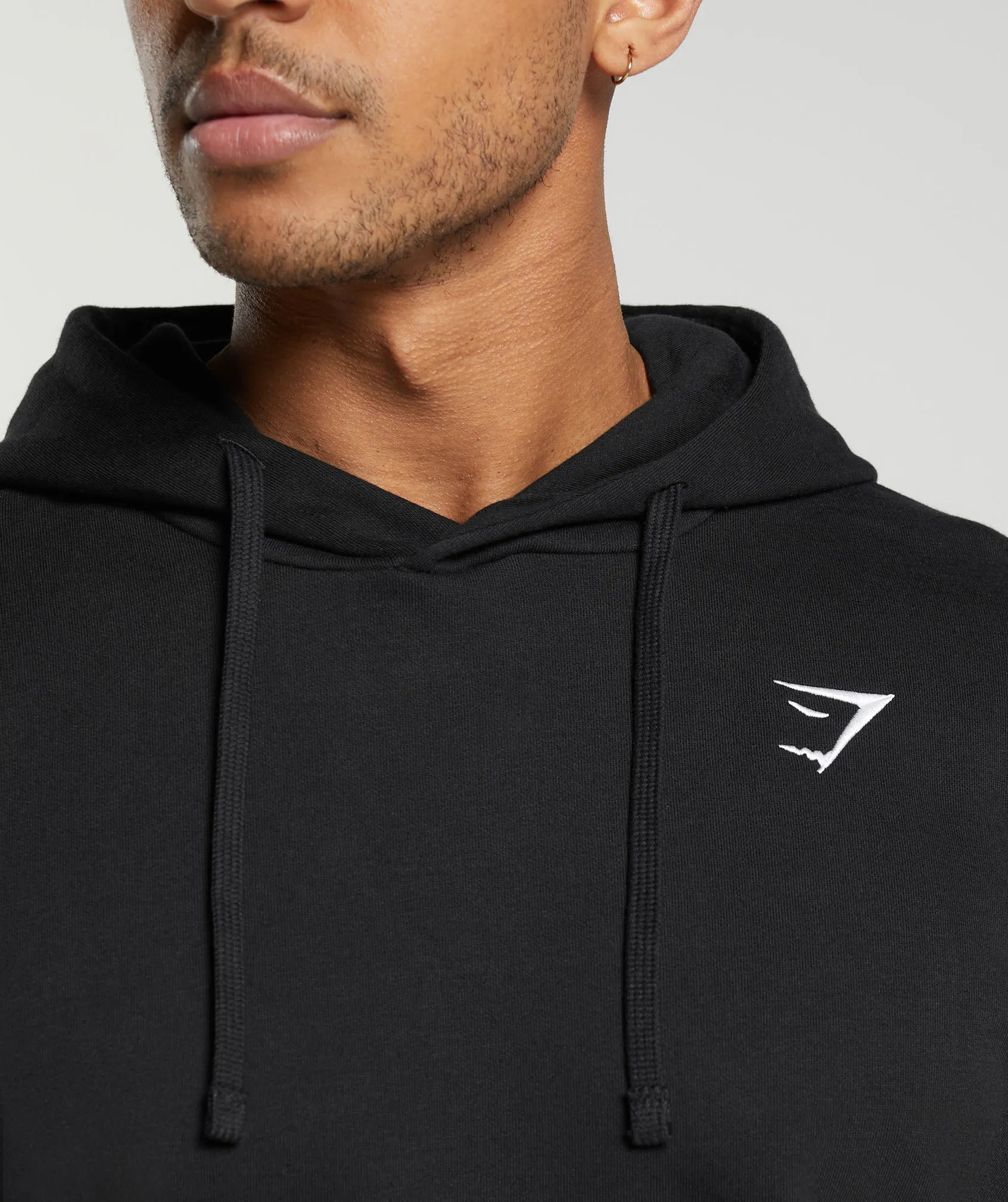 Gymshark Crest Oversized Hoodie - Black