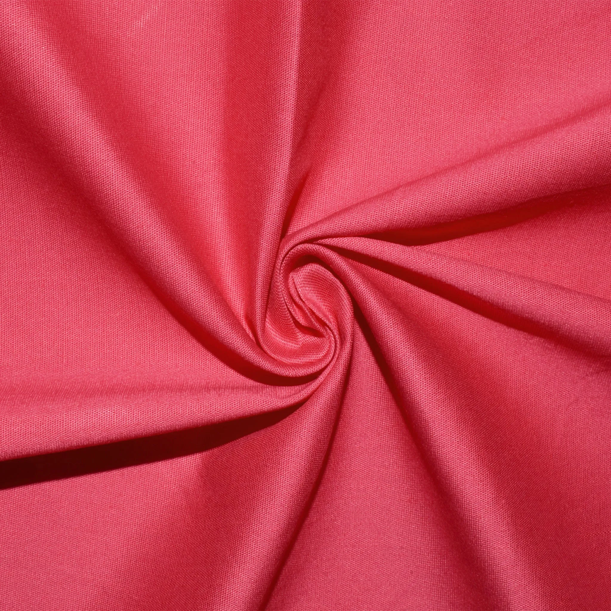 Hot Pink Poplin Stretch Woven Fabric