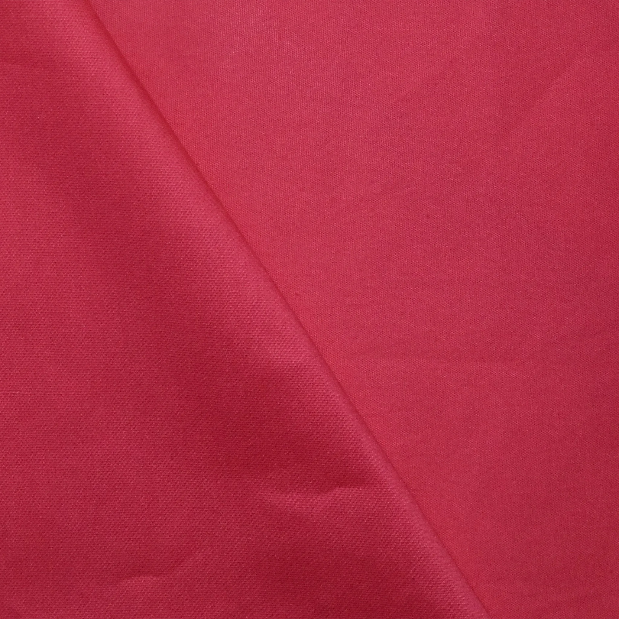 Hot Pink Poplin Stretch Woven Fabric