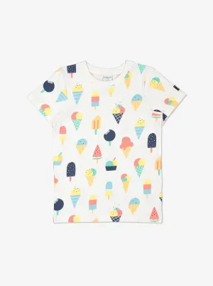 Ice Cream Print Kids T-Shirt