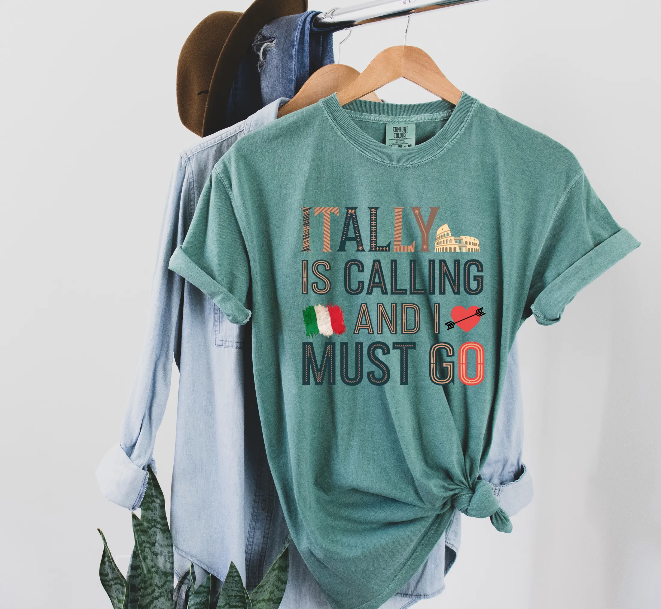 Italy is Calling and I Must Go Comfort Colors Shirt