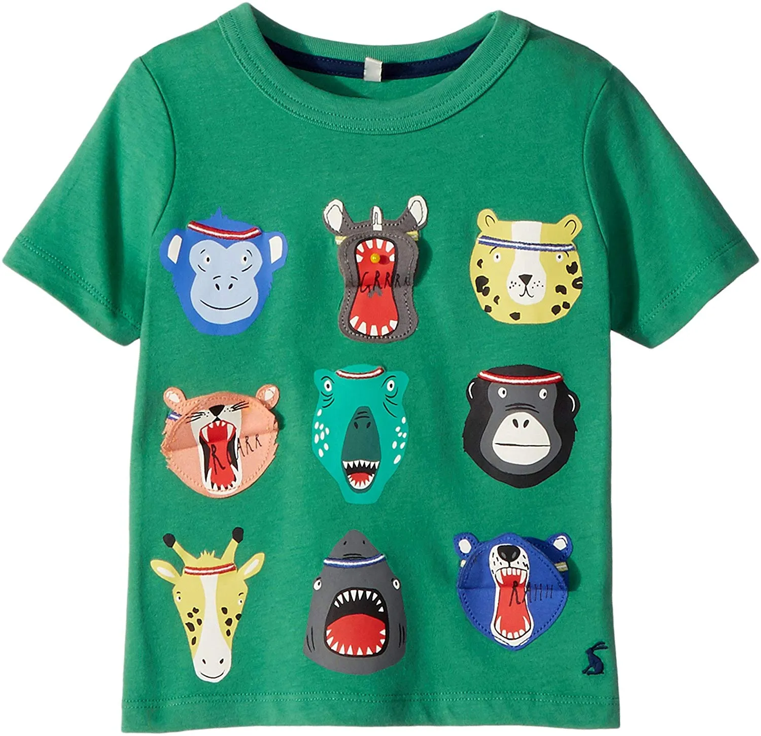 JOULES Kids Chomper Interactive T-Shirt ANIMALS