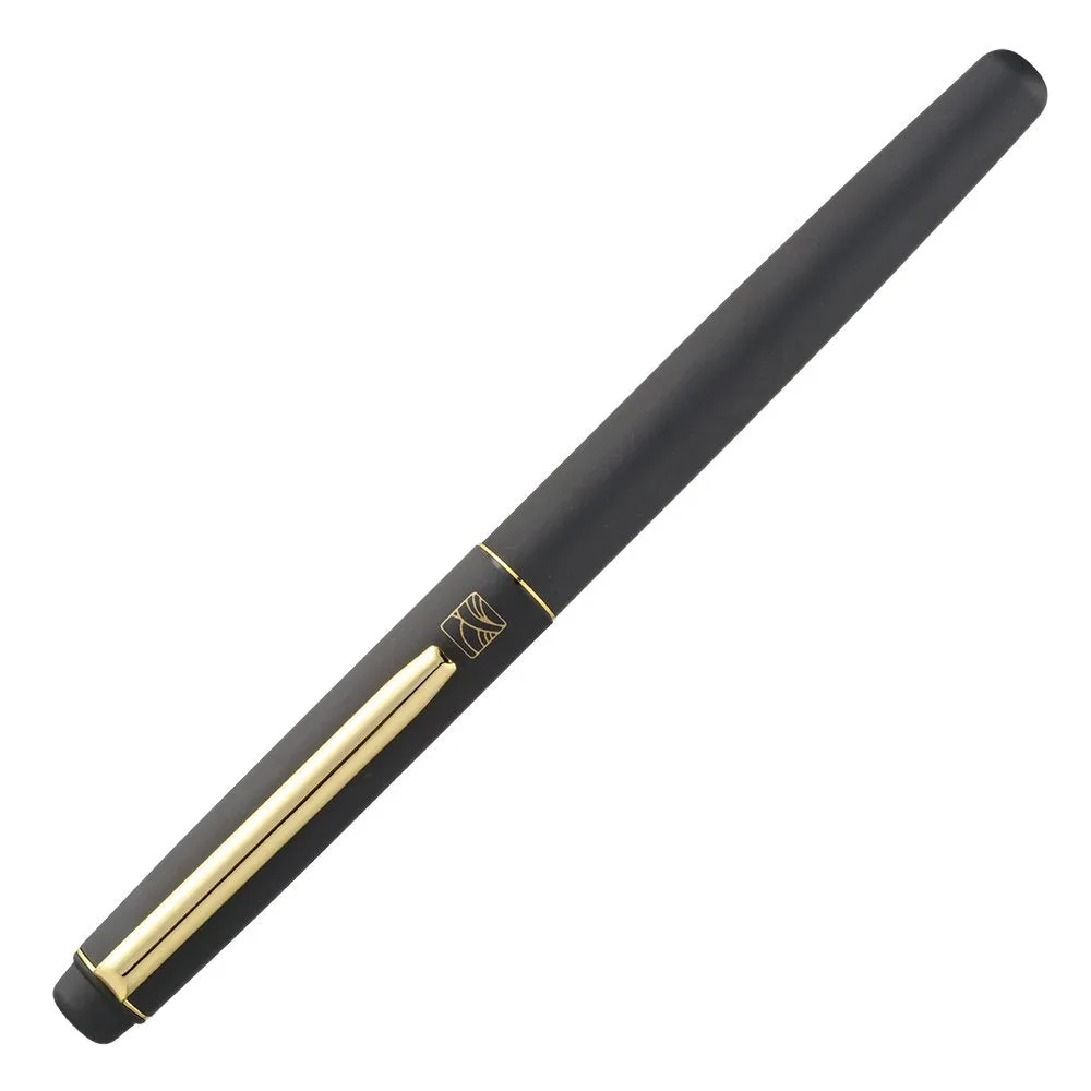 Kuretake Brush Pen Gold & Black Leather Pattern ( 3 Ink Pen Refills)