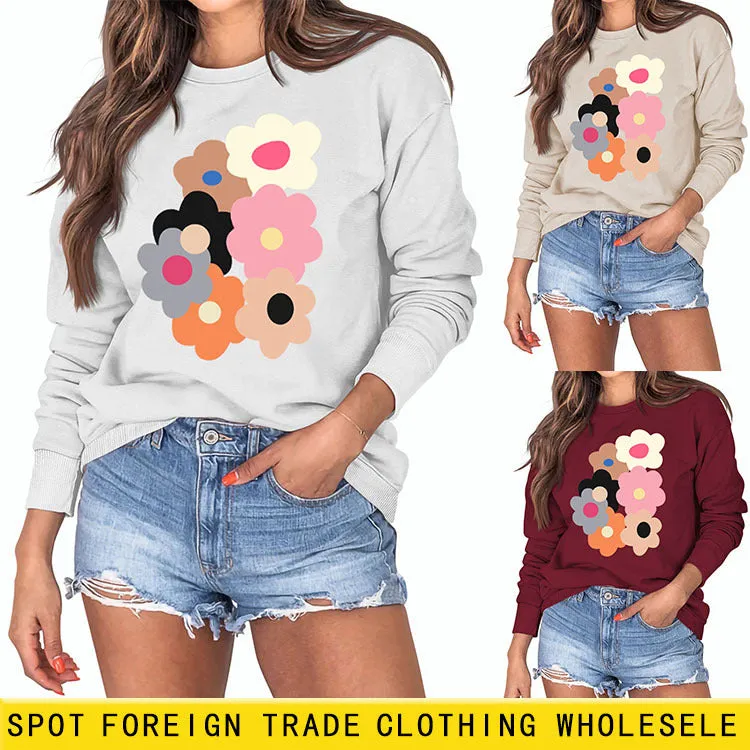 Large Bottomed Loose Round Neck Long Sleeve Sweater