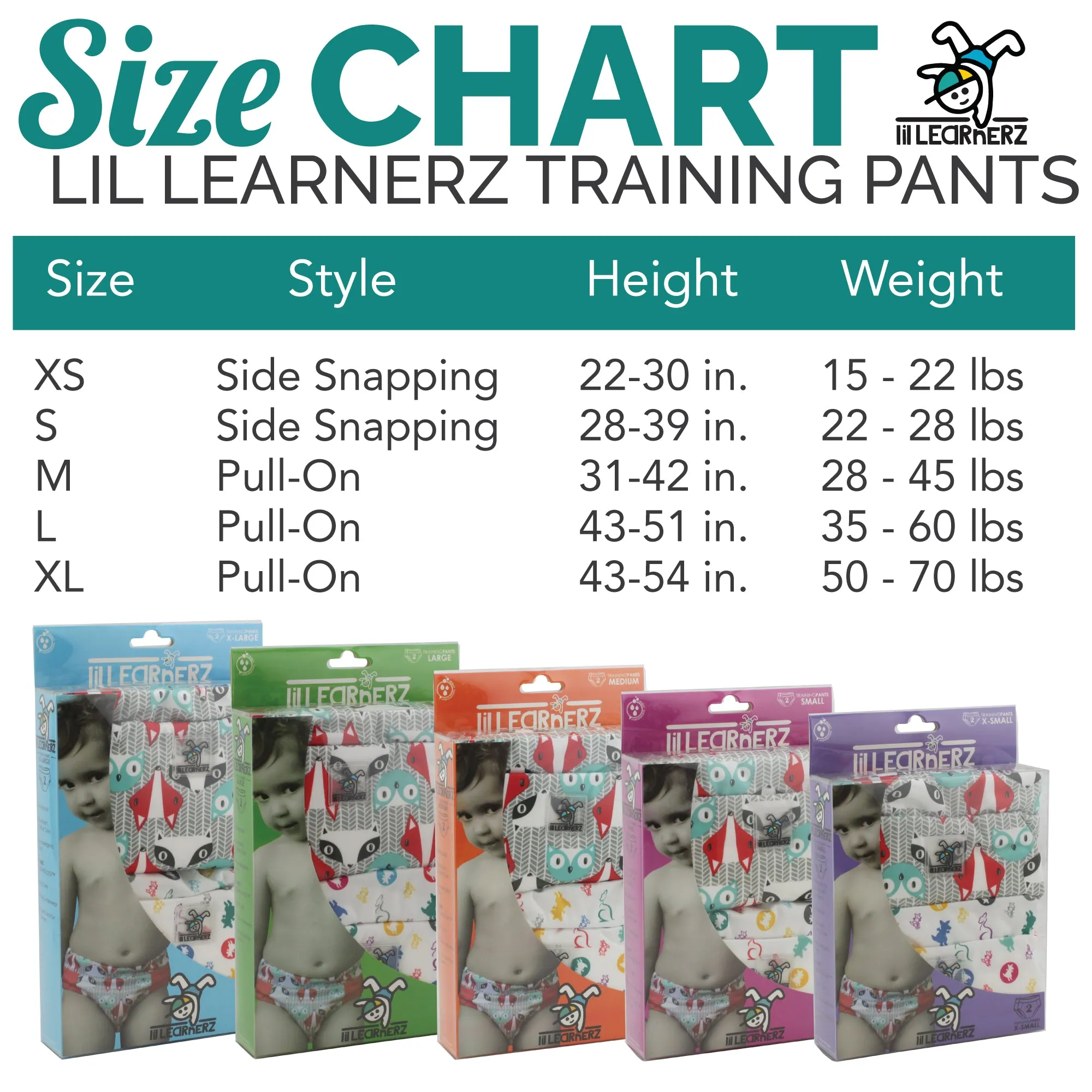 Lil Learnerz Training Pants (2pk) - Lily