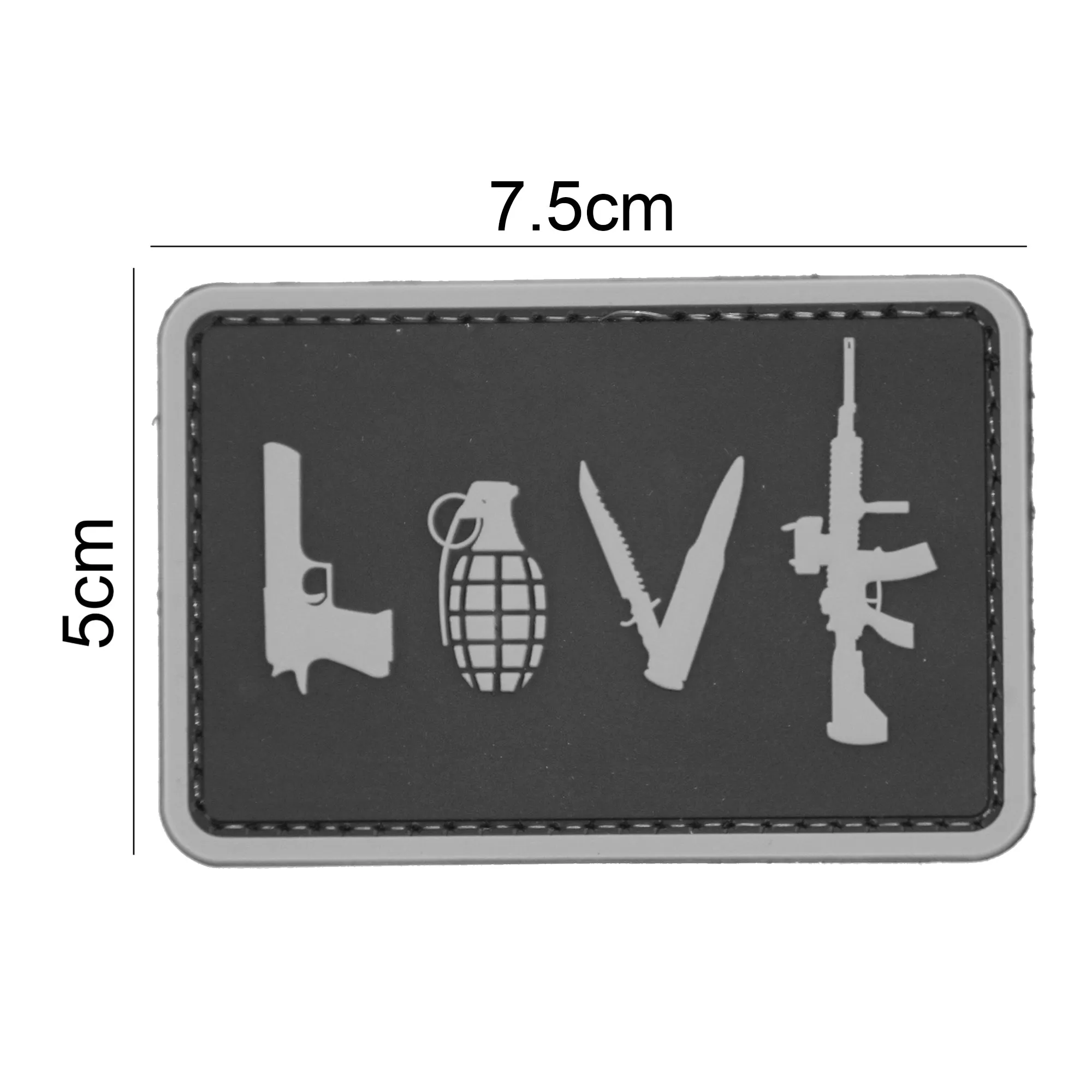 LOVE Armory Patch Black/Gray