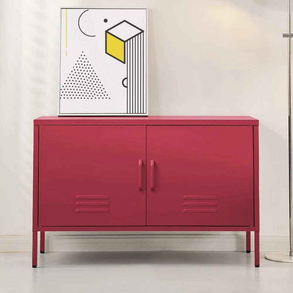 Magnus Metal Buffet Sideboard Cabinet - Pink