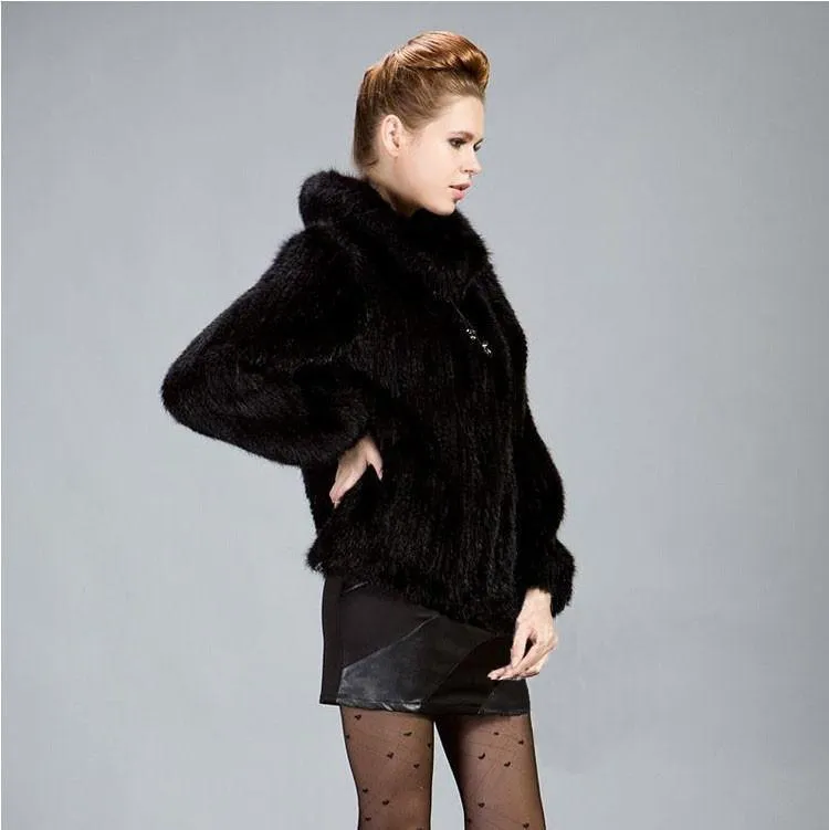 Mink Hair Knitted Fur Coat