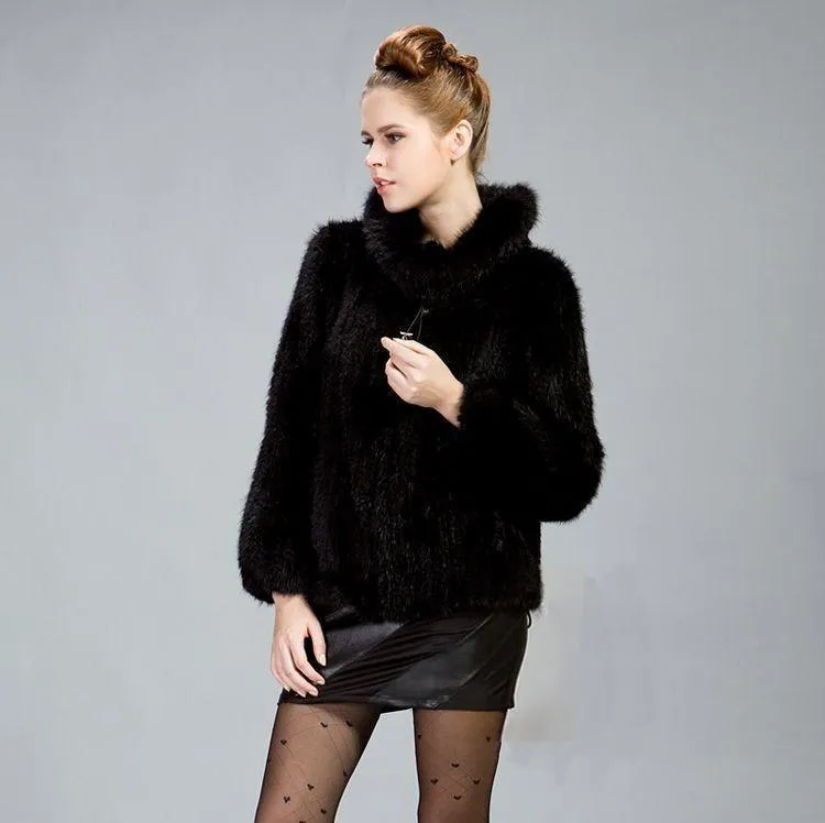 Mink Hair Knitted Fur Coat