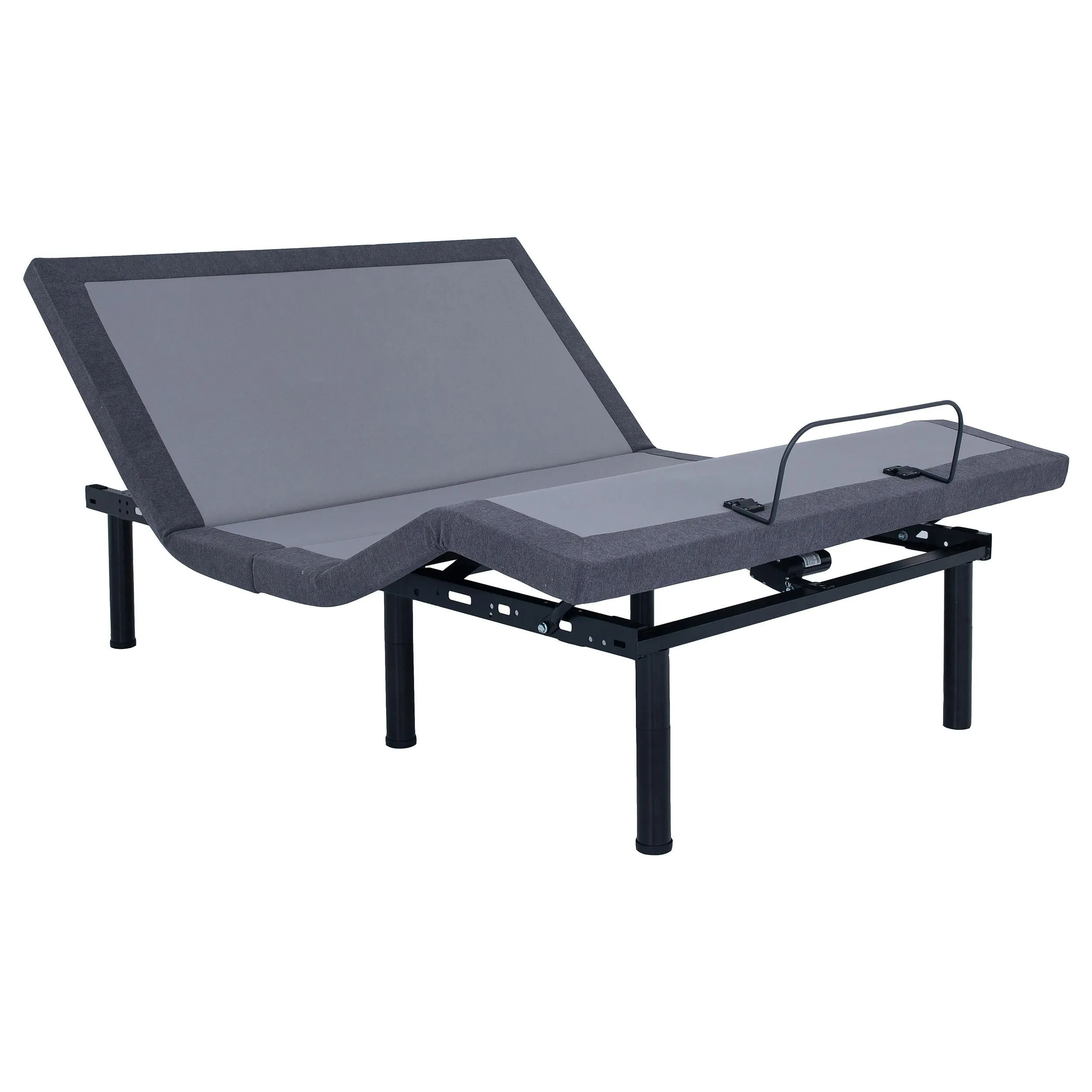 Negan Twin XL Adjustable Bed Base Grey and Black