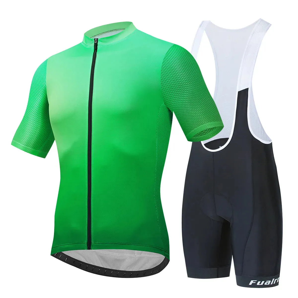 New Bicycle Sets Cycling Breathable Team Jersey Bib Shorts Suits Mens Outdoor Riding 4D Gel Pad Reflective Bike Clothing Shorts