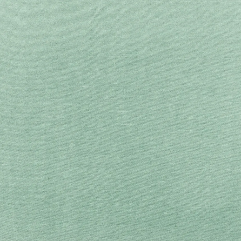 Pastel Green Famous Designer Cupro Linen Tencel Slub Woven Shirting Fabric