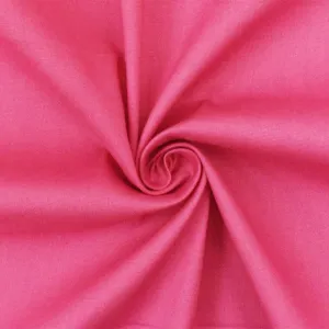 Pink Cotton Spandex Stretch Poplin Woven Fabric