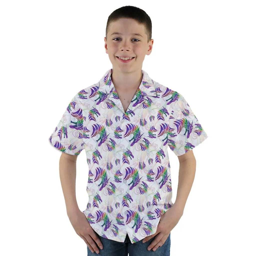 Rainbow Dragons and Unicorns Youth Hawaiian Shirt