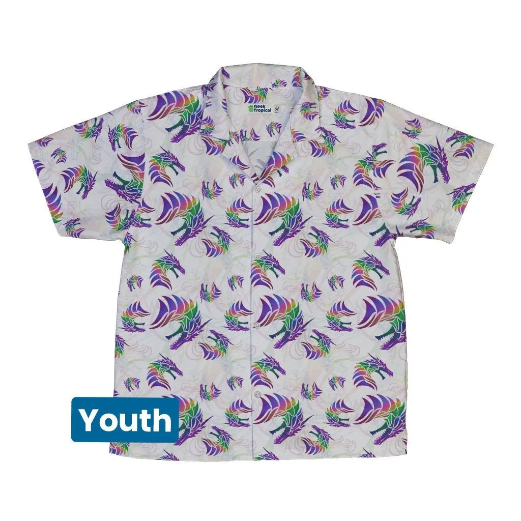 Rainbow Dragons and Unicorns Youth Hawaiian Shirt