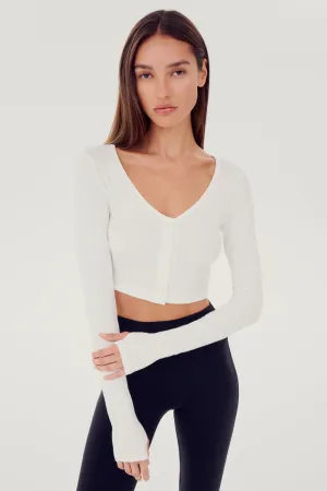 Rene Rib Crop Cardigan