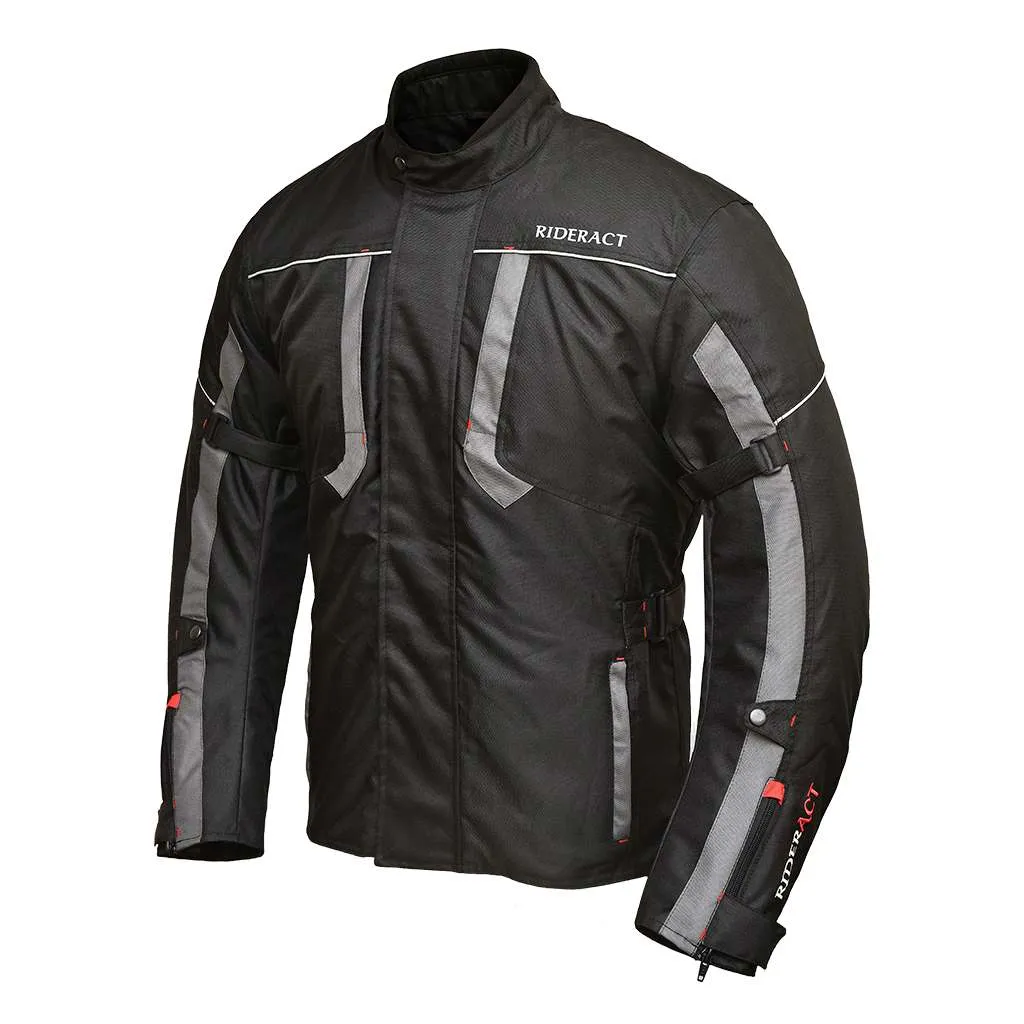 RIDERACT® Touring Textile Waterproof Motorcycle Jacket Companion