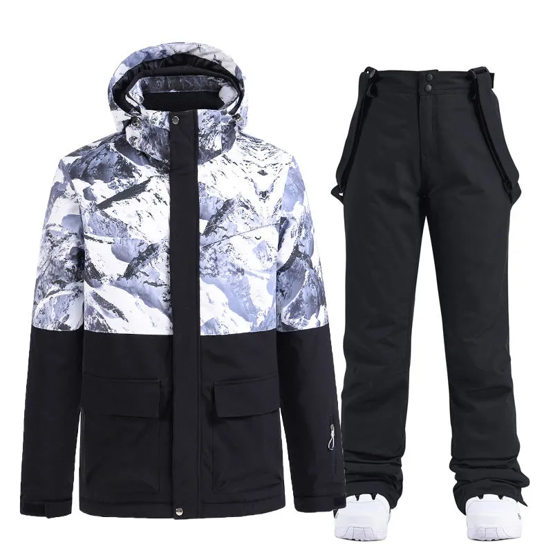 Ski Jacket And Pants Set Windproof And Warm  Ski Suits