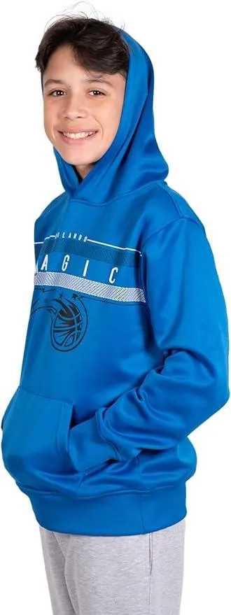 Ultra Game NBA Official Youth  Super Soft Showtime Pullover Hoodie Sweatshirt, Orlando Magic, Team Color|Orlando Magic