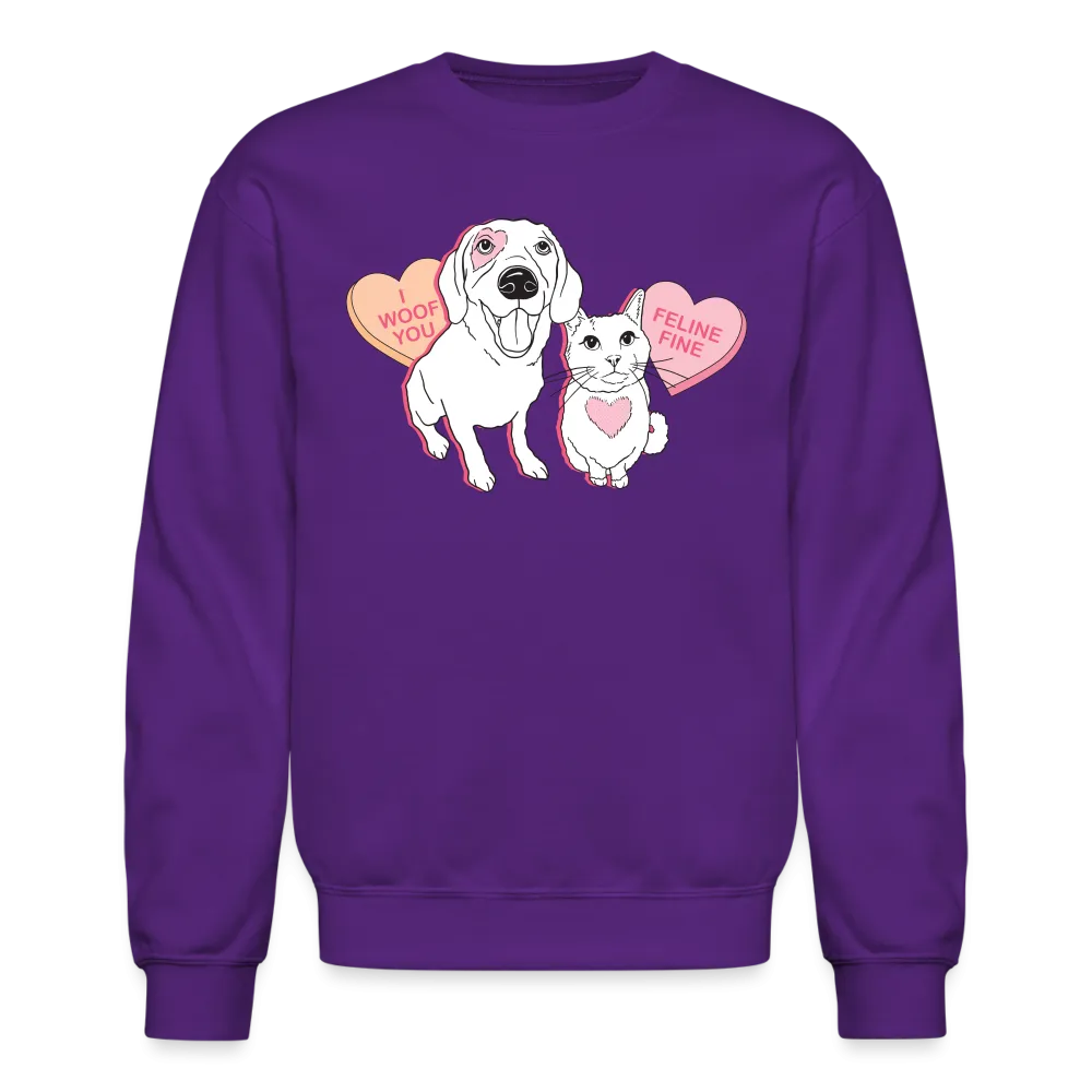 Valentine Hearts Crewneck Sweatshirt