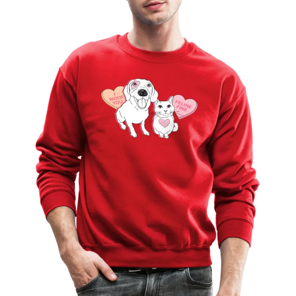 Valentine Hearts Crewneck Sweatshirt