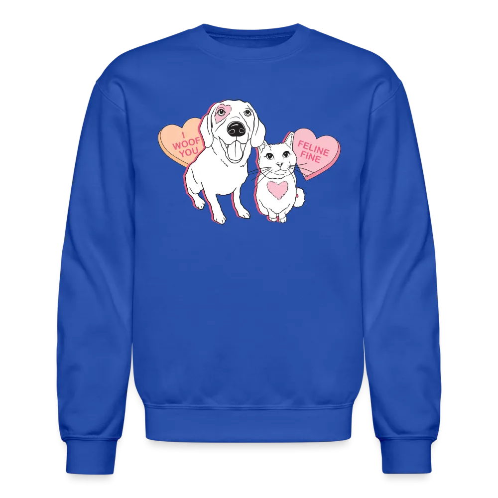 Valentine Hearts Crewneck Sweatshirt