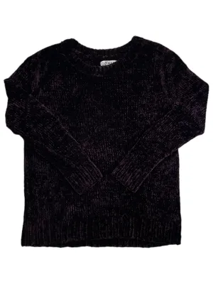 Women Chenille Crew Neck Long Sleeve Pullover Sweater