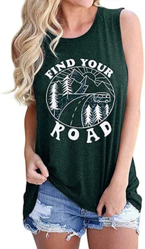 Women Find Your Road Tank Top