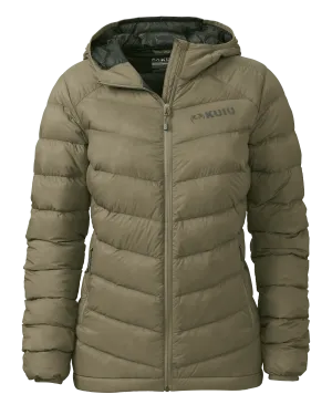 Women's Super Down LT Hooded Jacket | Khaki